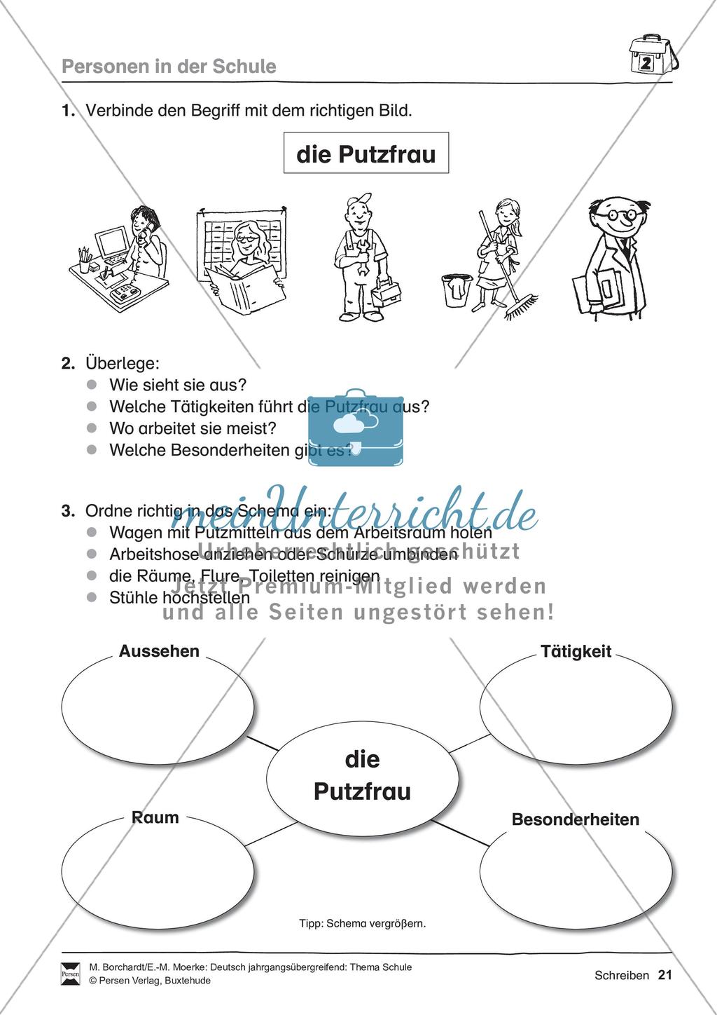 Deutsch jahrgangsübergreifend: Thema Schule Preview 23
