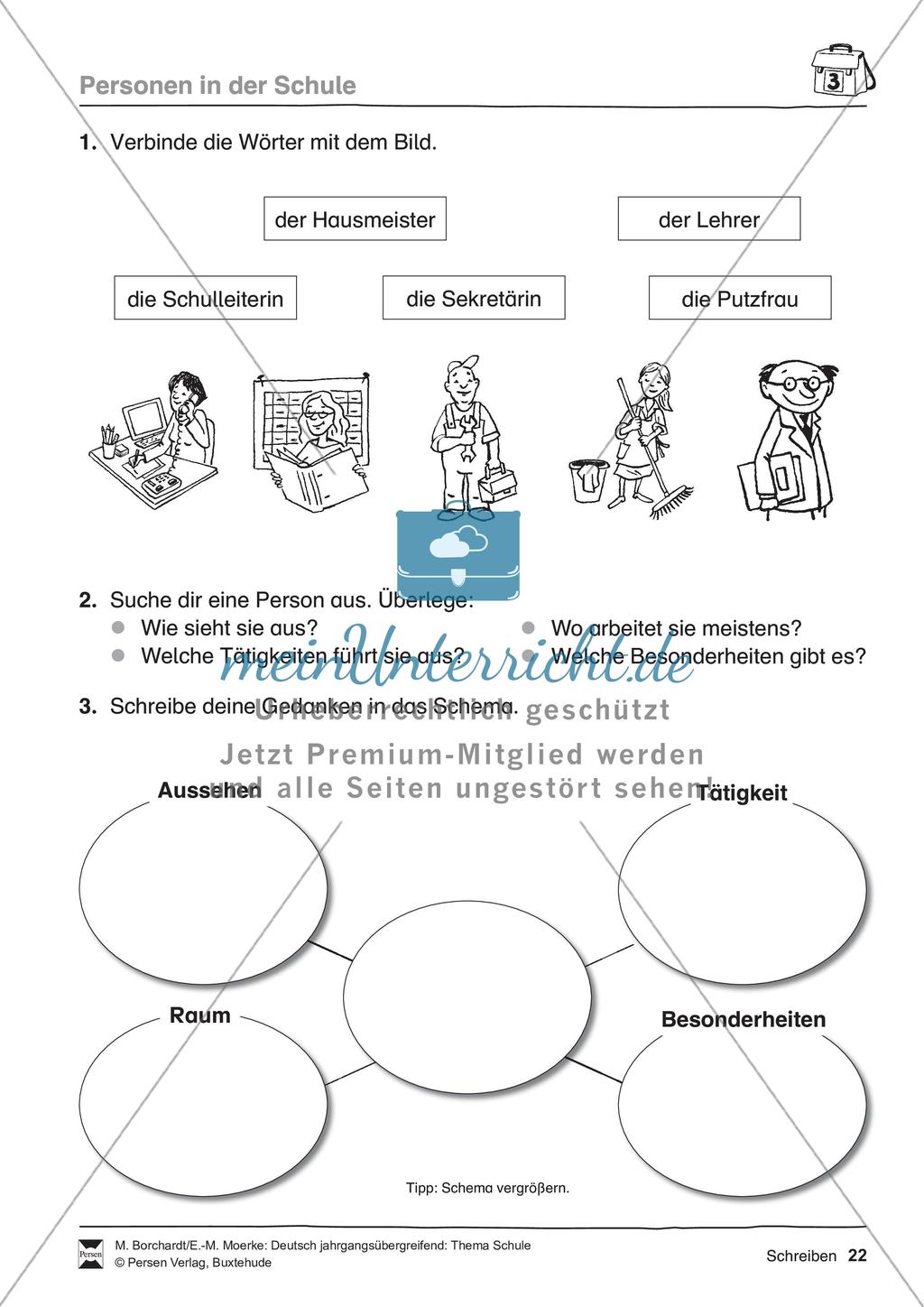 Deutsch jahrgangsübergreifend: Thema Schule Preview 24