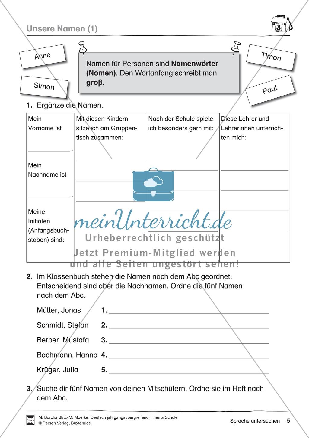 Deutsch jahrgangsübergreifend: Thema Schule Preview 7