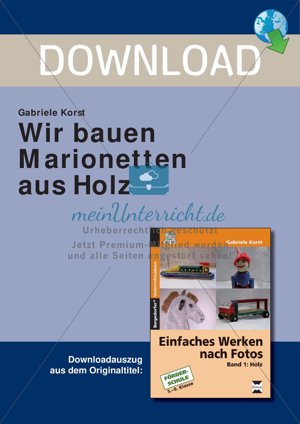 Bau von Marionetten aus Holz Preview 1