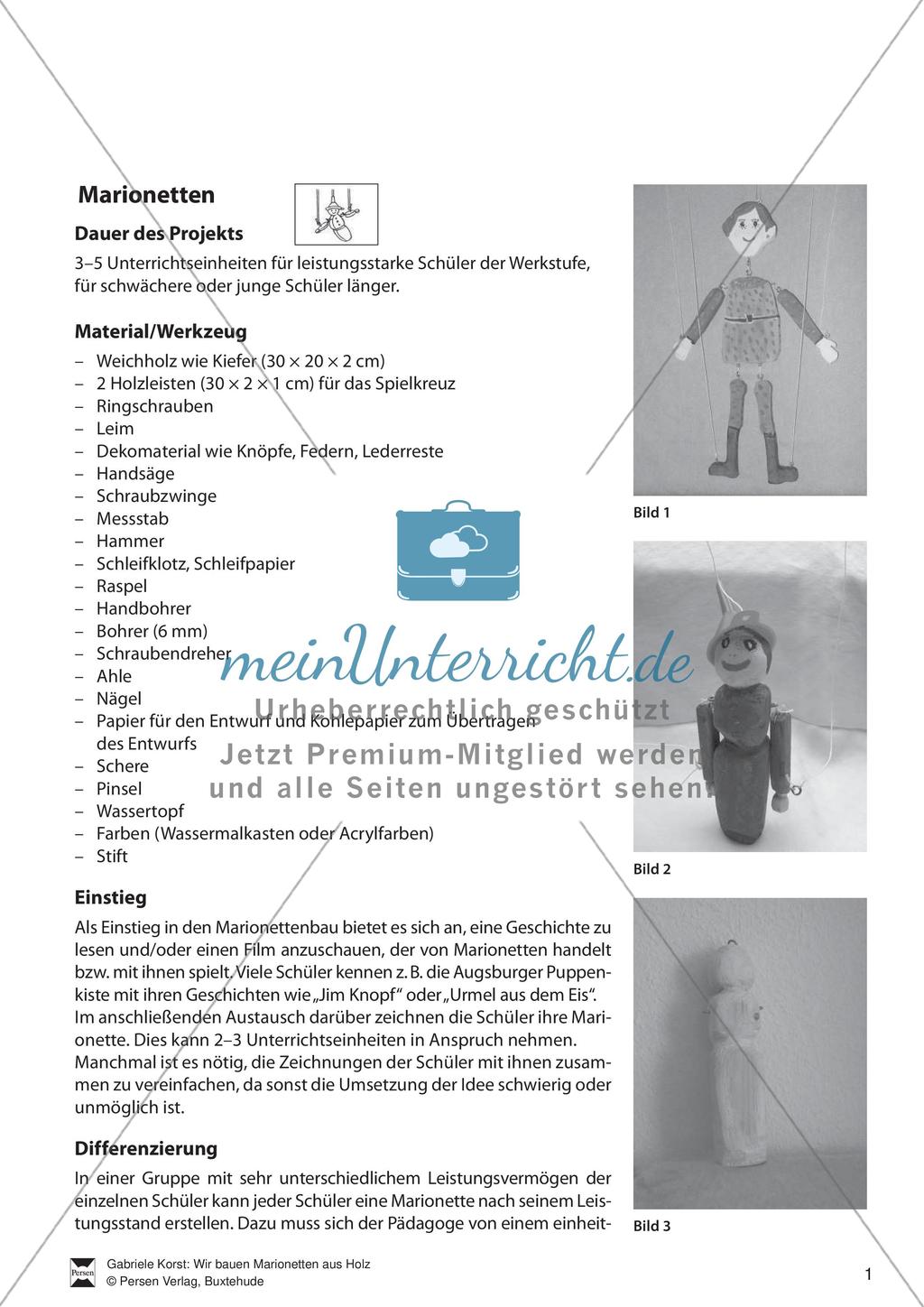 Bau von Marionetten aus Holz Preview 3