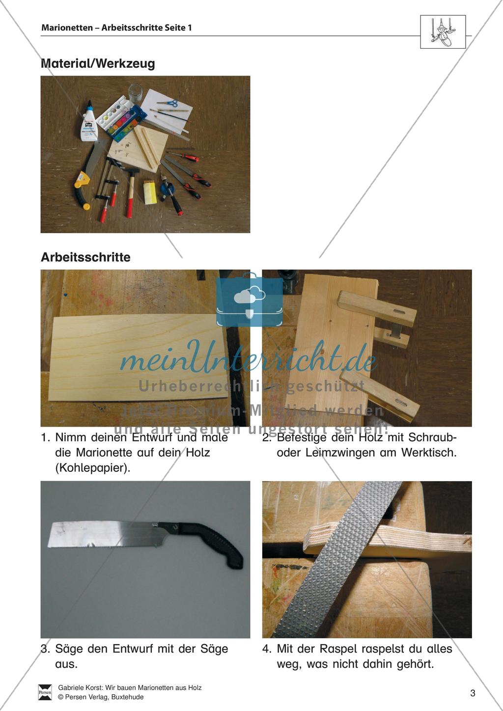 Bau von Marionetten aus Holz Preview 5