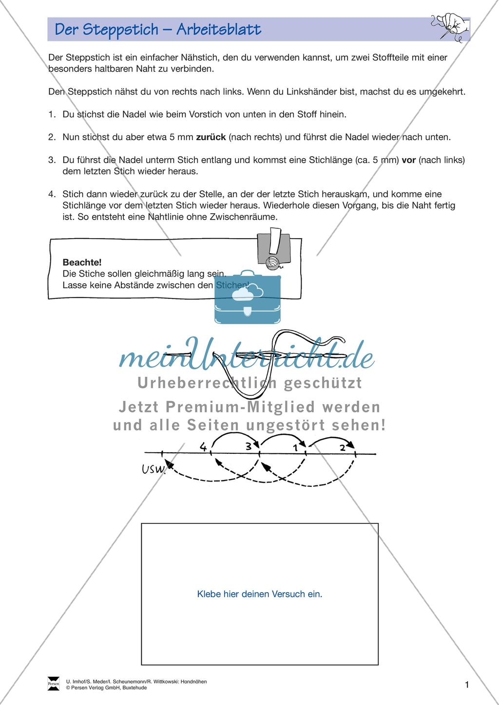 Textiles Gestalten: Handnähen Preview 3