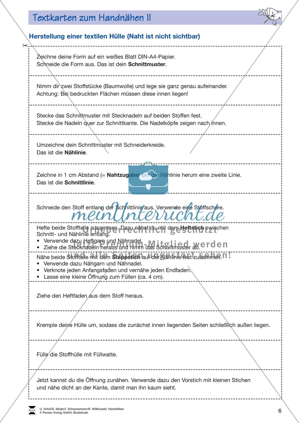 Textiles Gestalten: Handnähen Preview 8