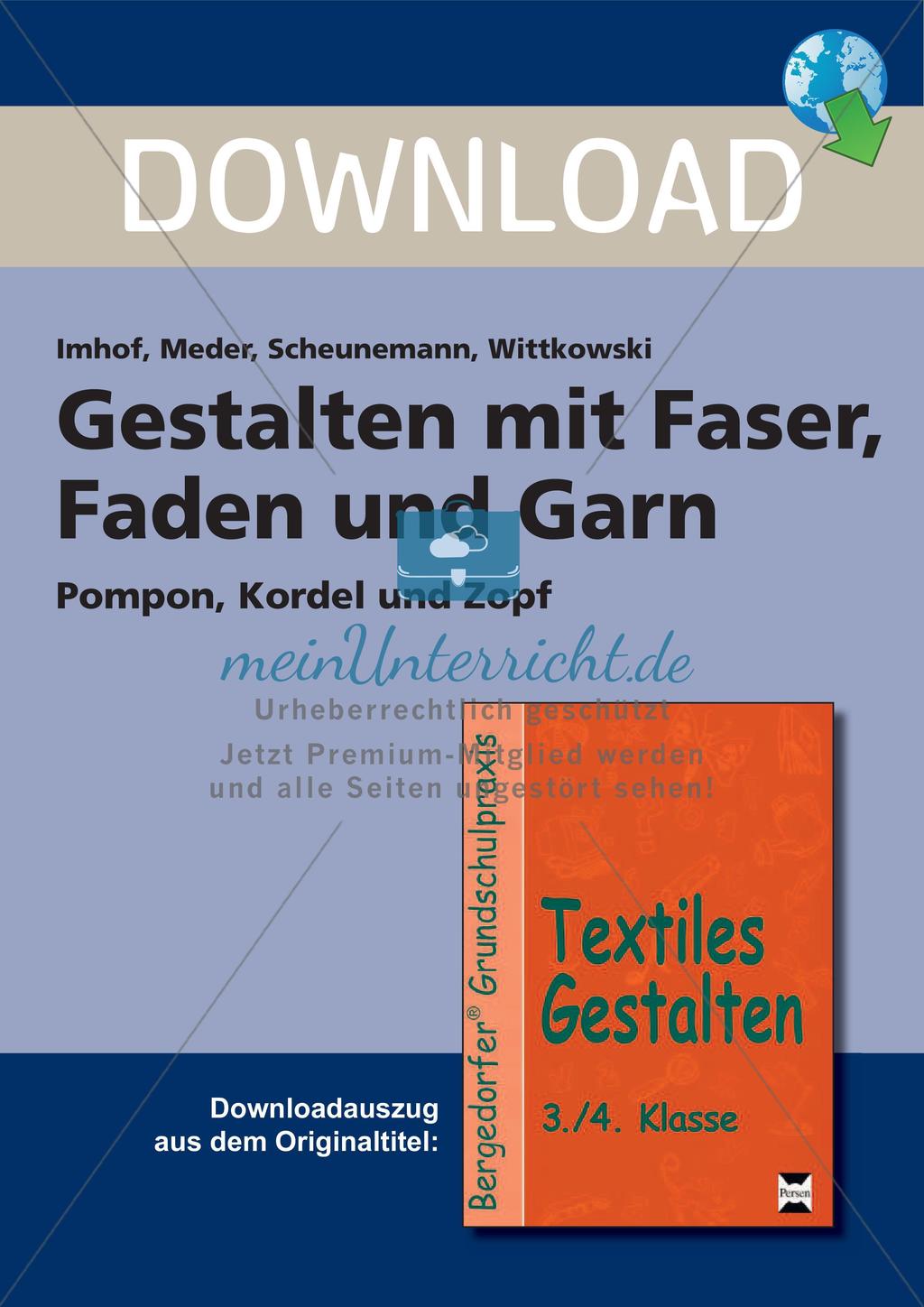 Textiles Gestalten: Faser, Faden und Garn Preview 1