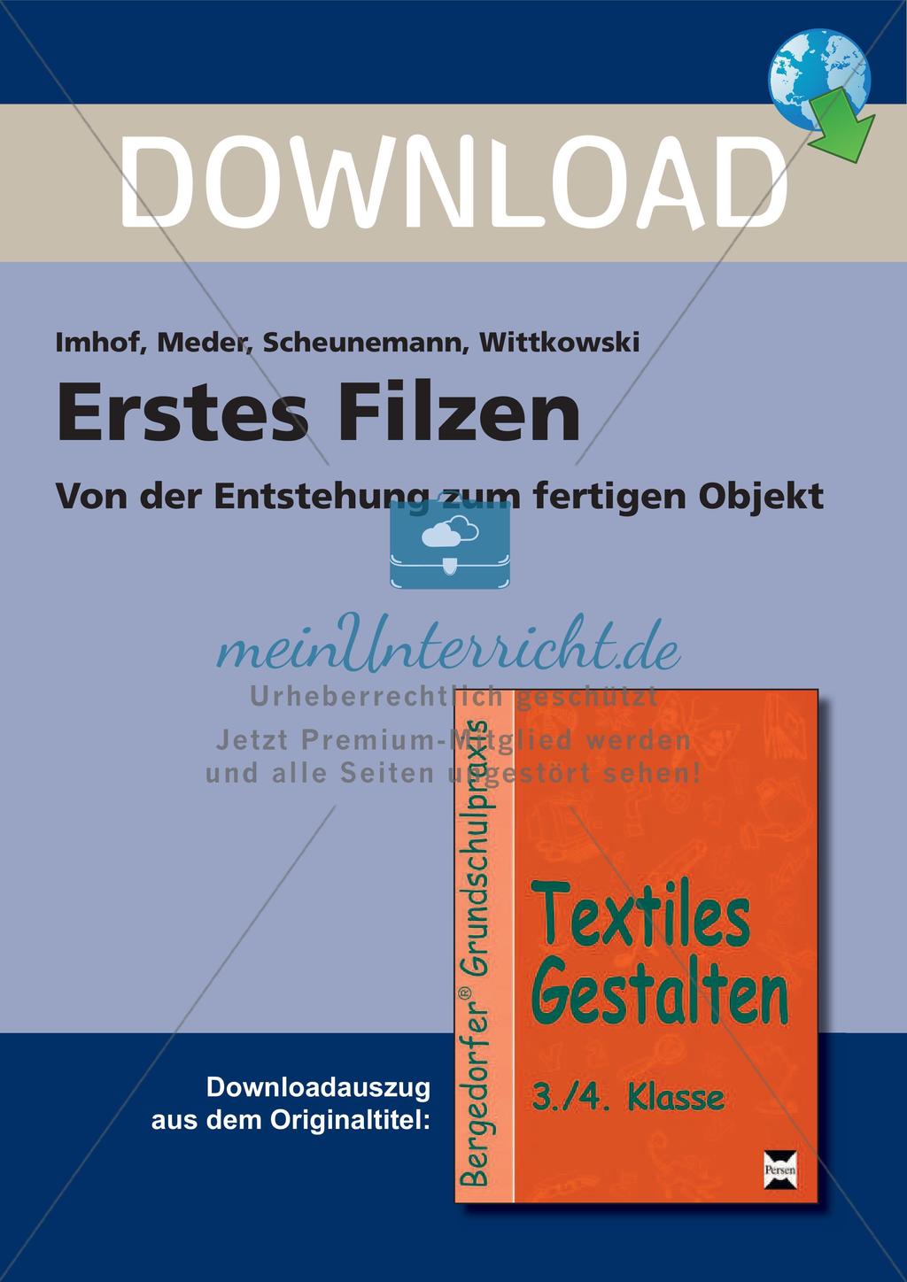 Textiles Gestalten: Filzen Preview 1