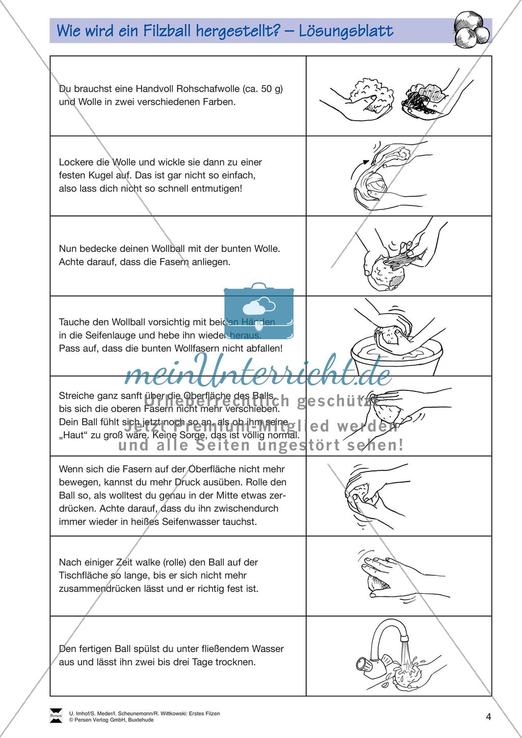 Textiles Gestalten: Filzen Preview 6