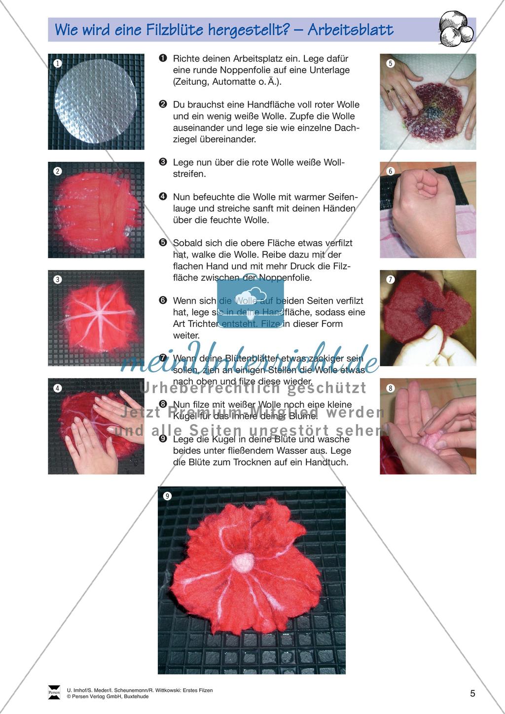 Textiles Gestalten: Filzen Preview 7