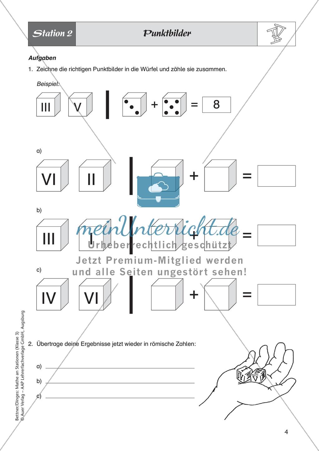 Mathe an Stationen: Römische Zahlen Preview 6