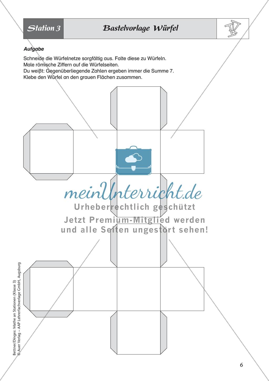 Mathe an Stationen: Römische Zahlen Preview 8