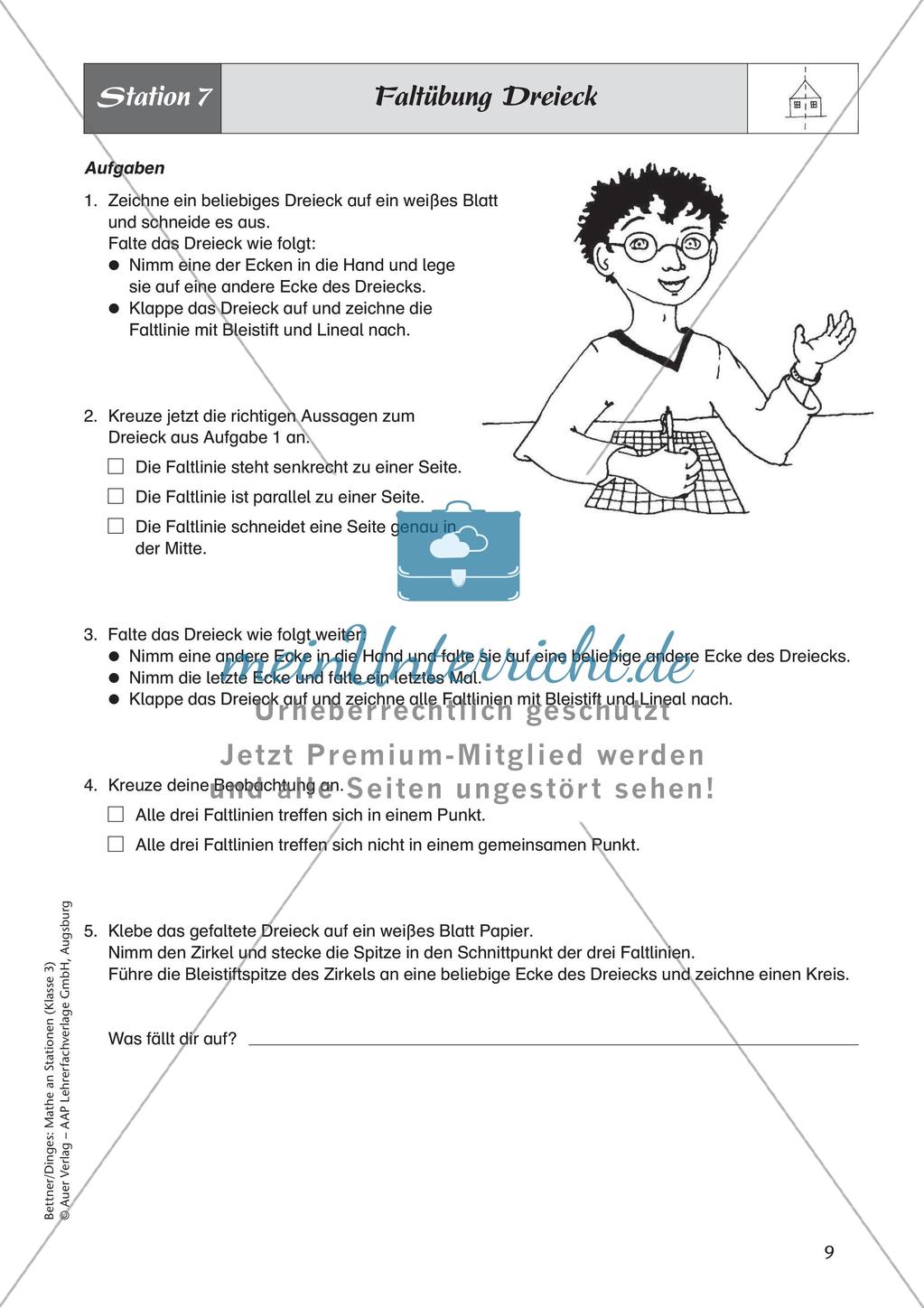 Mathe an Stationen: Achsensymmetrie Preview 11