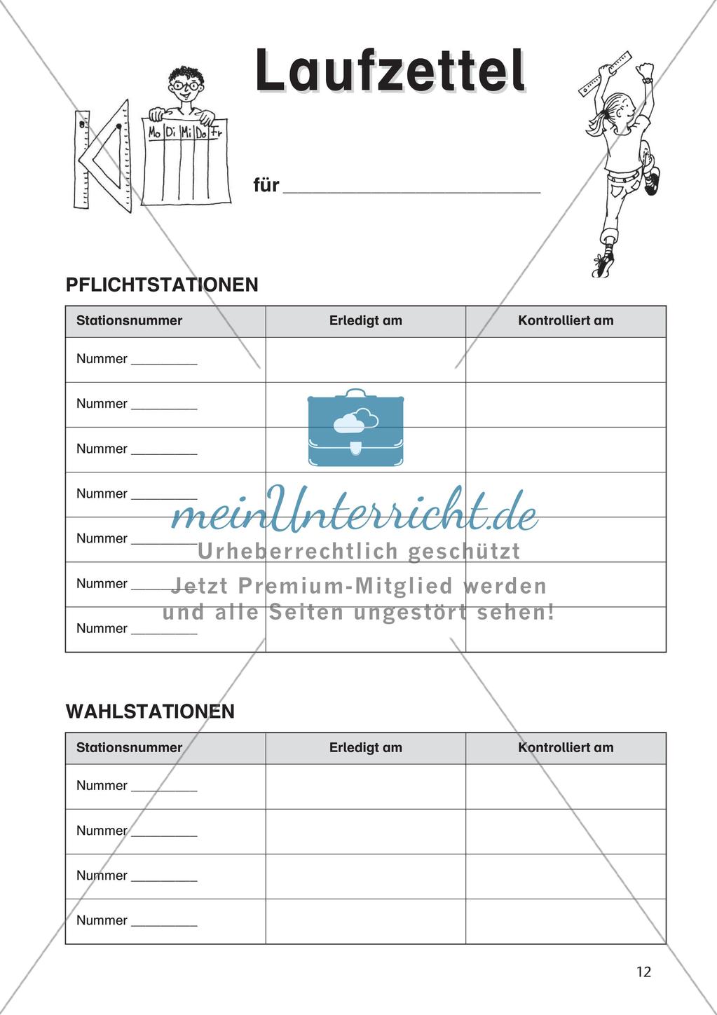 Mathe an Stationen: Achsensymmetrie Preview 14