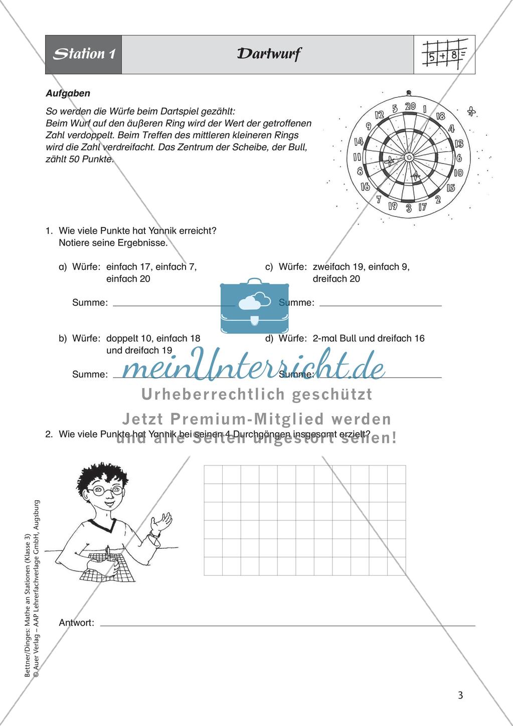 Mathe an Stationen: Addition Preview 5
