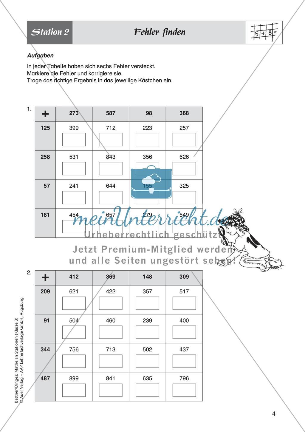 Mathe an Stationen: Addition Preview 6