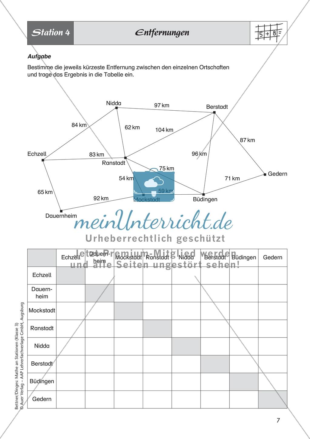 Mathe an Stationen: Addition Preview 9