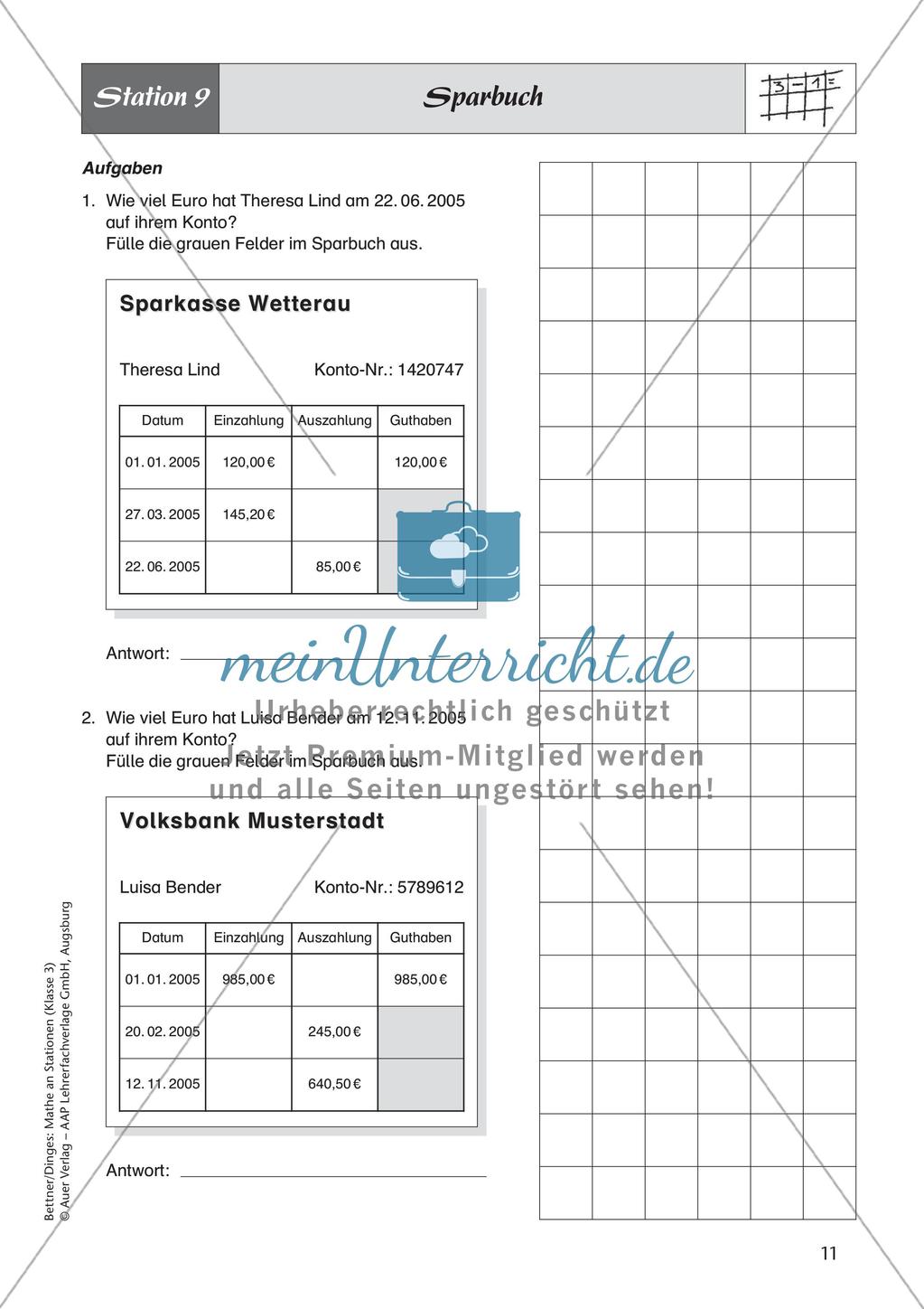 Mathe an Stationen: Subtraktion Preview 13