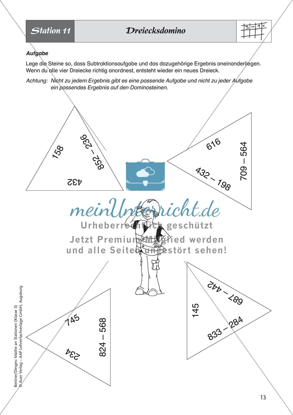 Mathe an Stationen: Subtraktion Preview 15