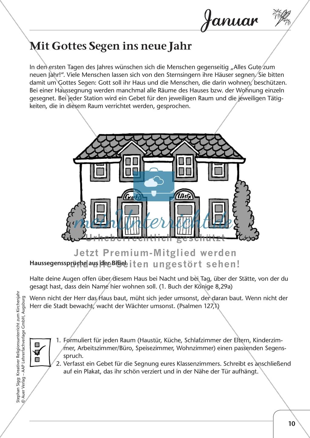 Das Kirchenjahr: Unterrichtsideen zum Januar Preview 12