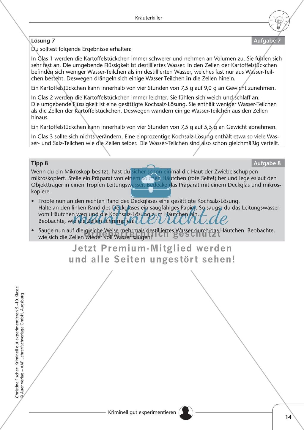 Experimente zur Diffusion und zur Osmose Preview 16