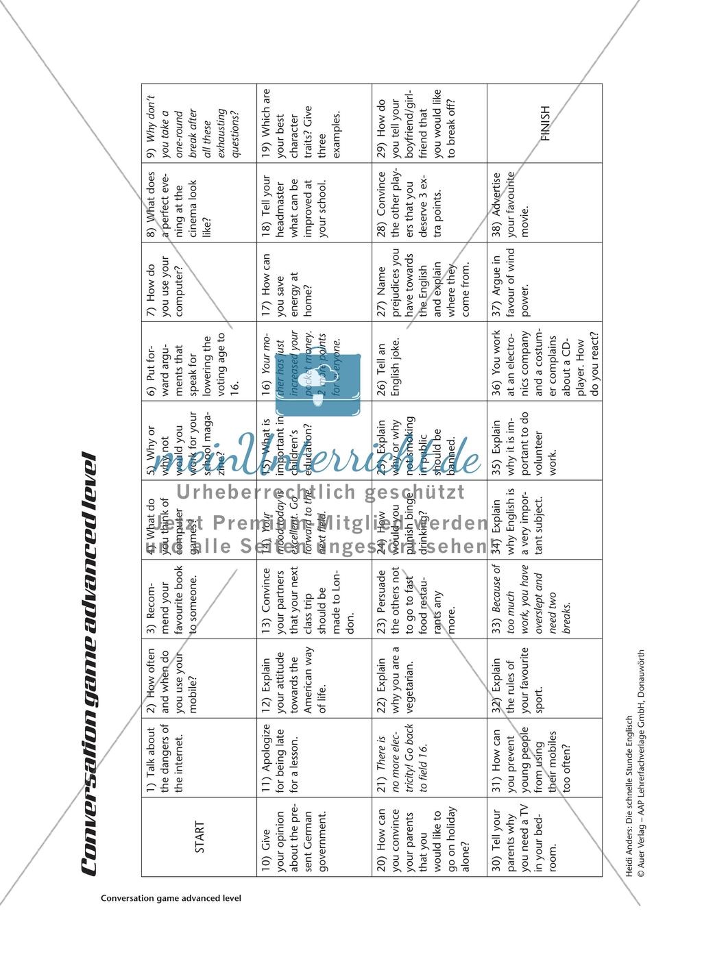 Die schnelle Stunde Englisch - Vertretungsstunden für die Sekundarstufe Preview 15