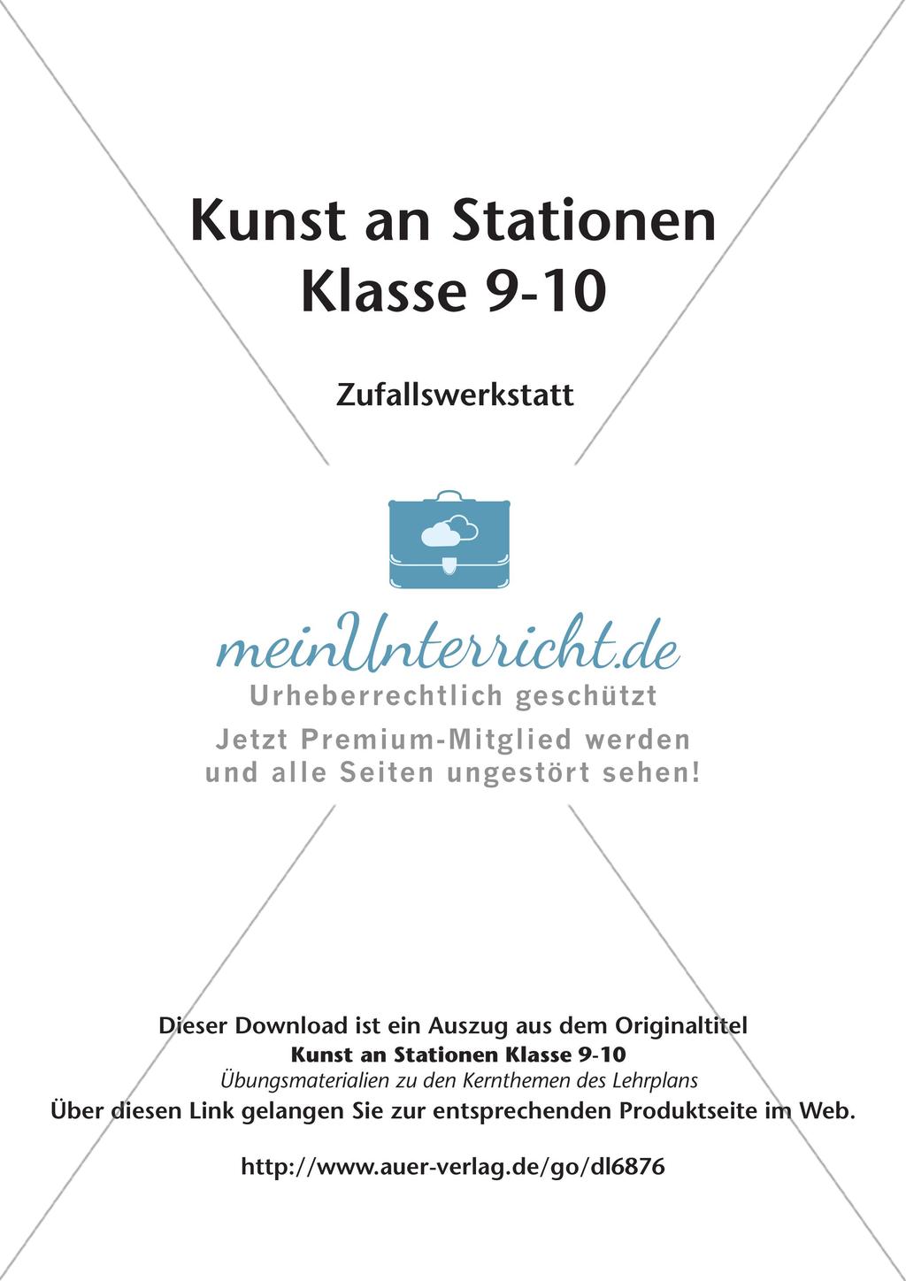 Experiment und Zufall im Flächigen Gestalten Preview 2
