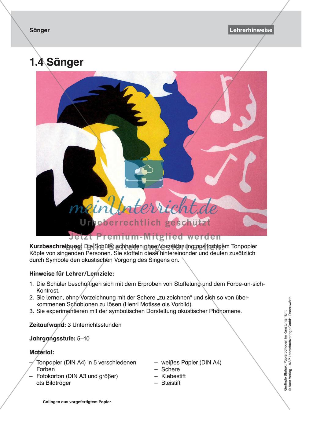 Collagen aus vorgefertigtem Papier: Gemeinschaftsarbeit und Plakat Preview 10