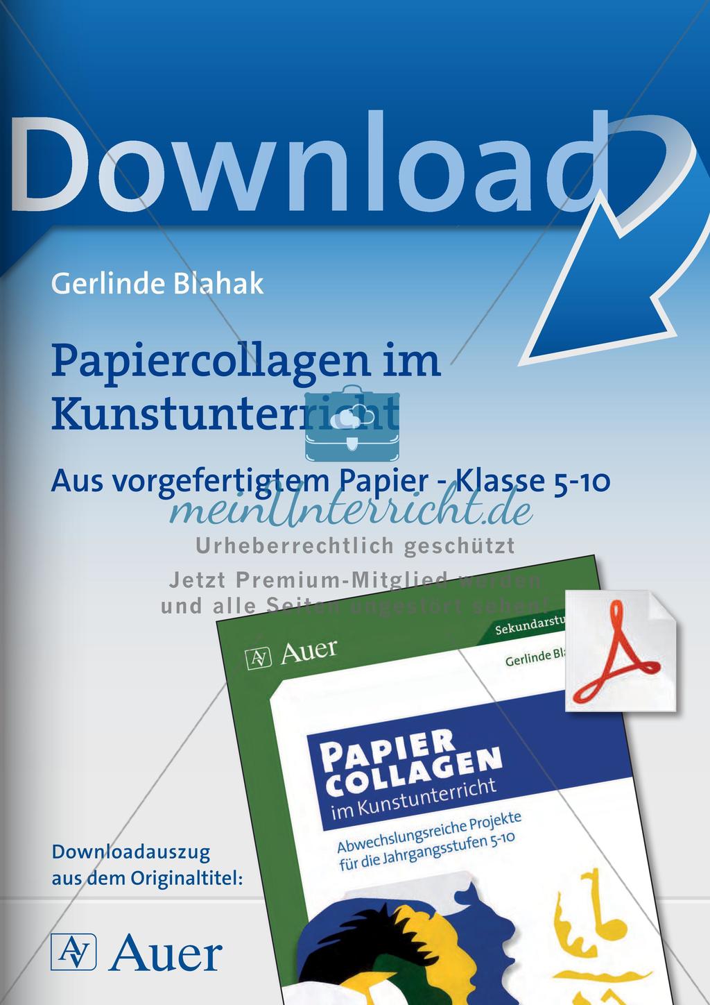 Collagen aus vorgefertigtem Papier: Gemeinschaftsarbeit und Plakat Preview 1
