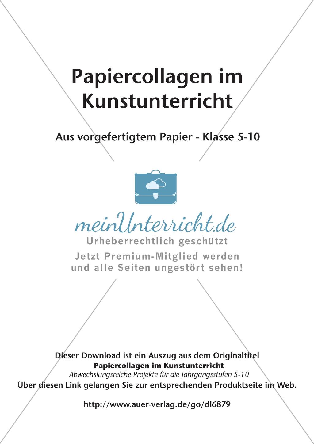 Collagen aus vorgefertigtem Papier: Gemeinschaftsarbeit und Plakat Preview 2