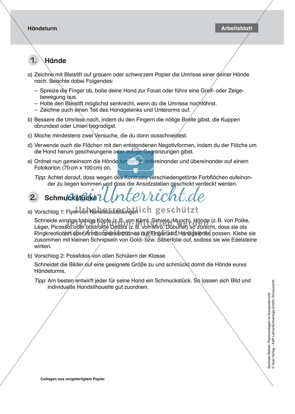 Collagen aus vorgefertigtem Papier: Gemeinschaftsarbeit und Plakat Preview 4