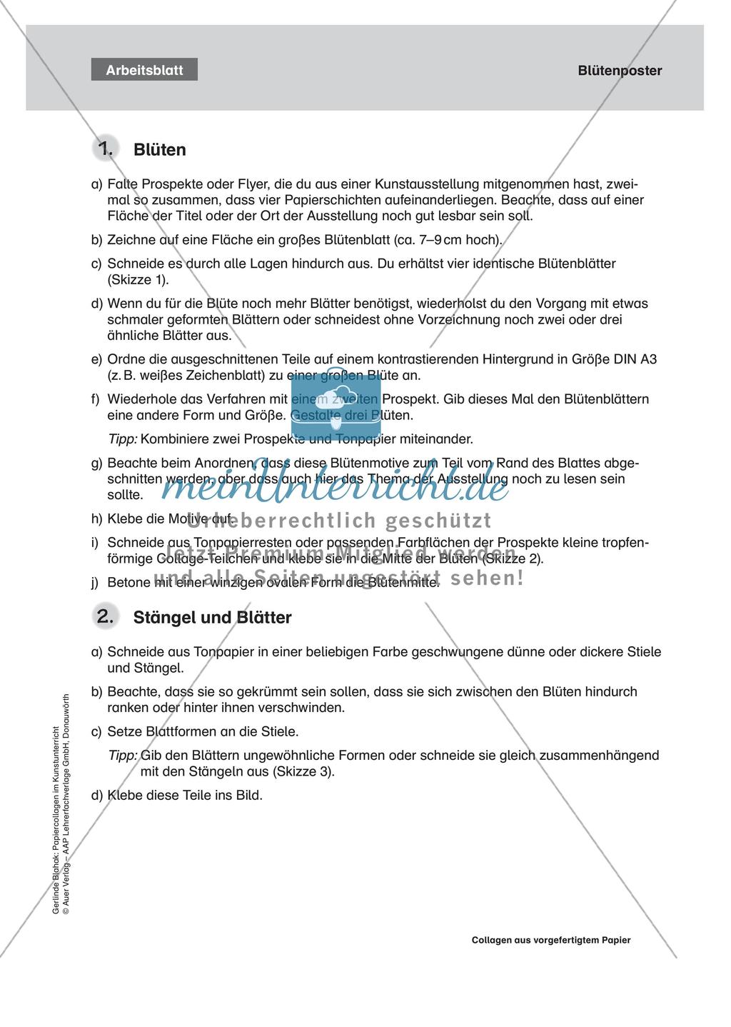 Collagen aus vorgefertigtem Papier: Gemeinschaftsarbeit und Plakat Preview 7