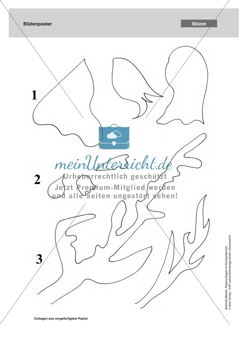 Collagen aus vorgefertigtem Papier: Gemeinschaftsarbeit und Plakat Preview 8