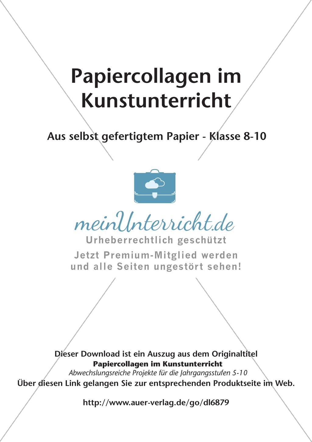 Collagen aus selbst gefertigtem Papier: Drucken und Malen Preview 2