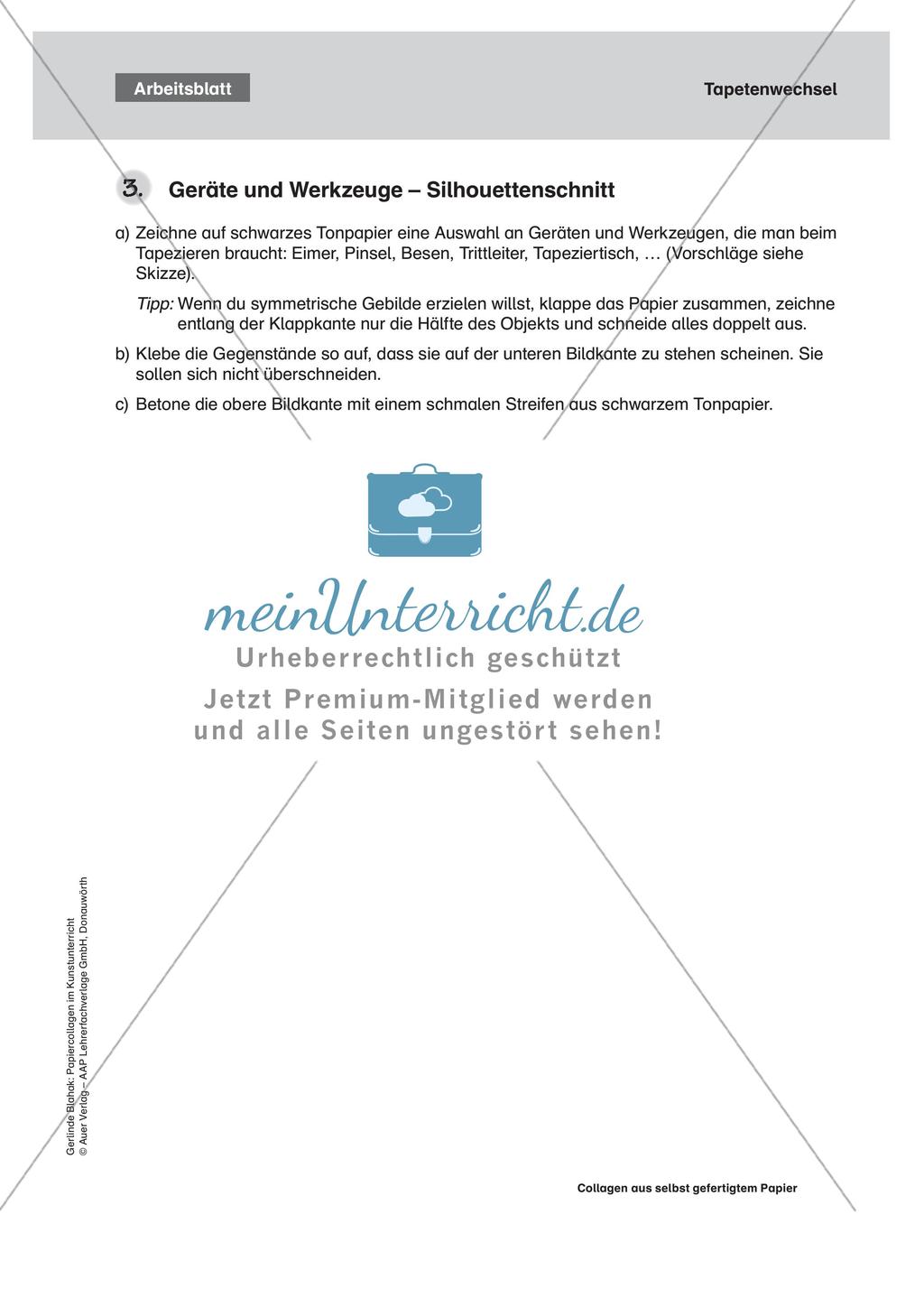 Collagen aus selbst gefertigtem Papier: Drucken und Malen Preview 5
