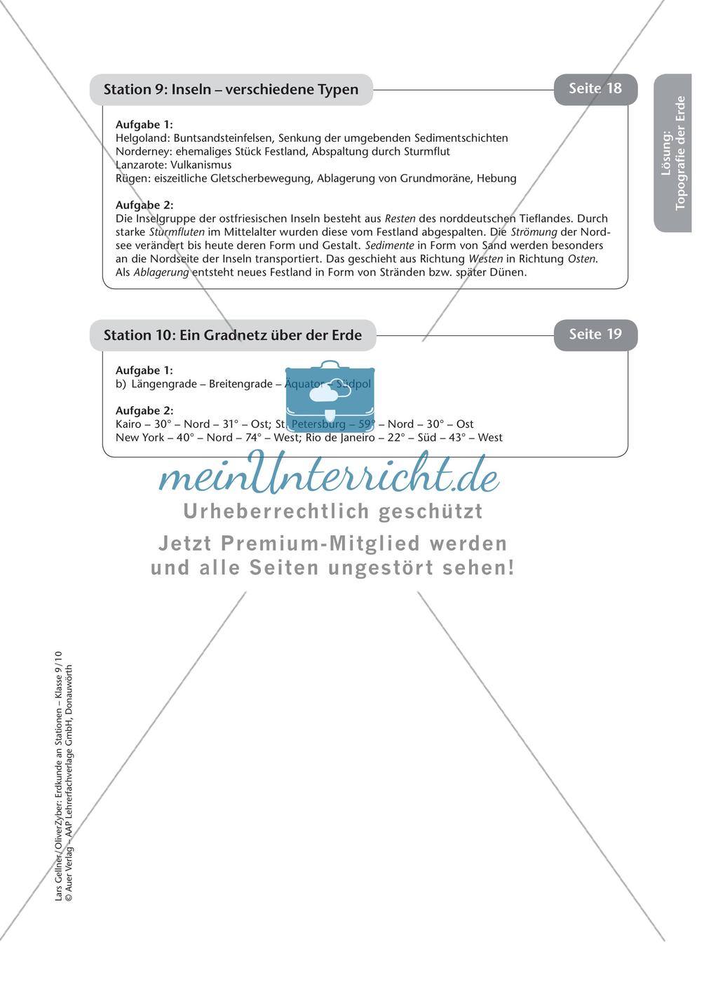 Stationenarbeit: Topografie der Erde Preview 17