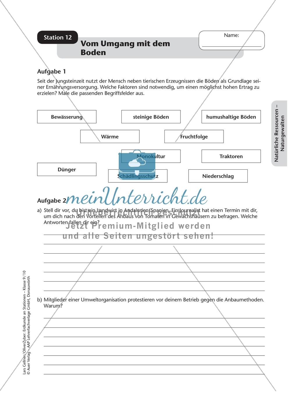 Stationenarbeit: Natürliche Ressourcen - Naturgewalten Preview 14
