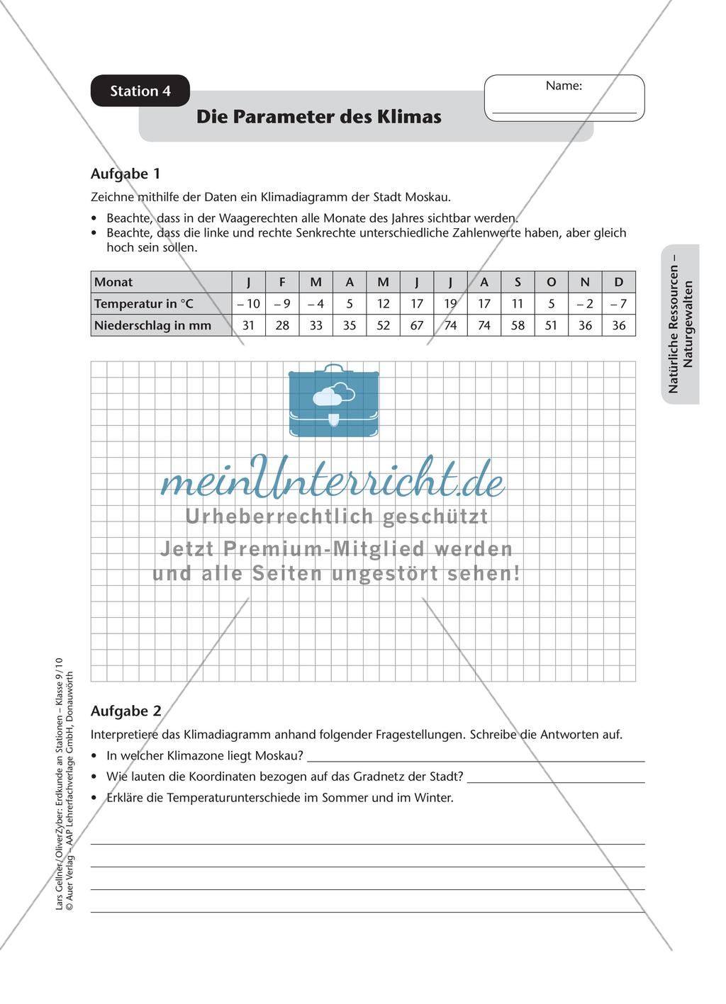 Stationenarbeit: Natürliche Ressourcen - Naturgewalten Preview 6