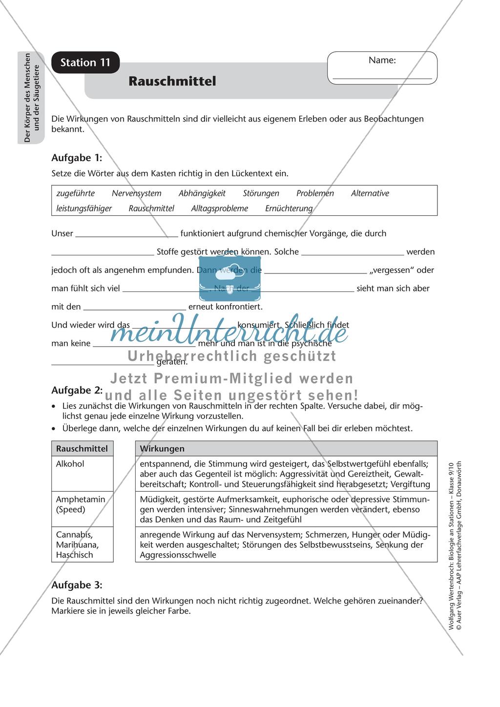 Stationsarbeit zum Thema