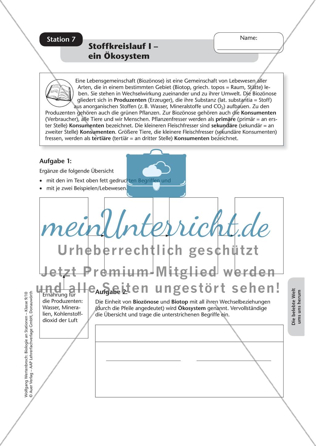 Stationsarbeit zum Thema