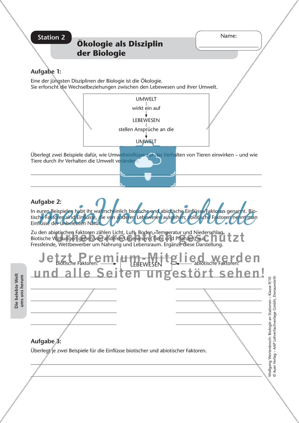 Stationsarbeit zum Thema