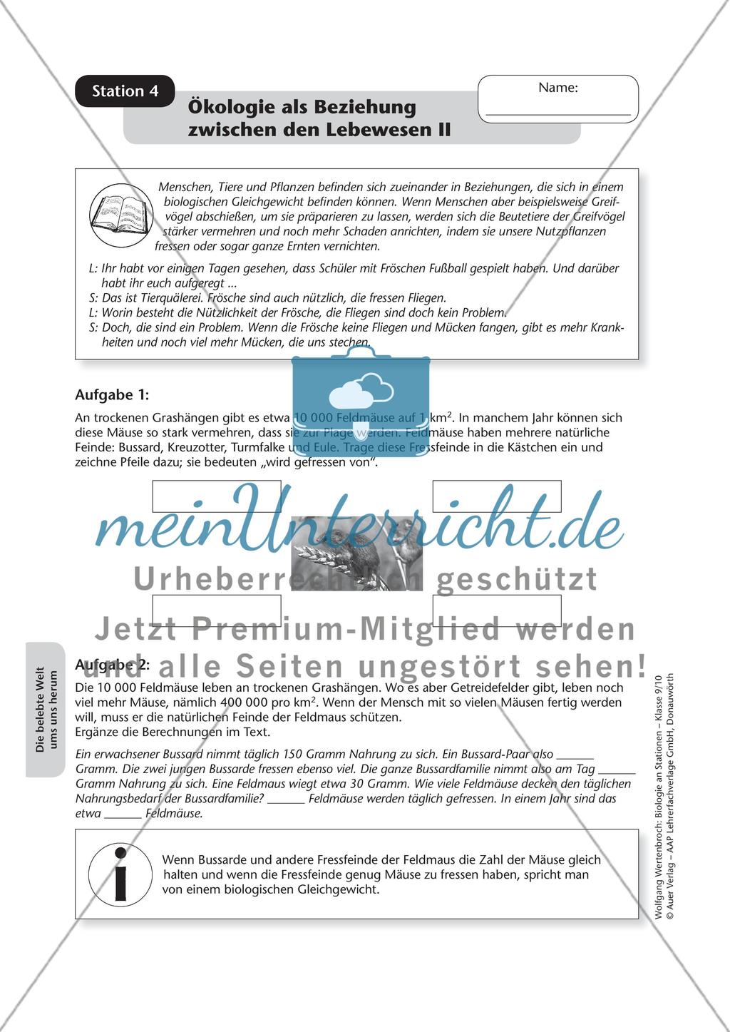 Stationsarbeit zum Thema