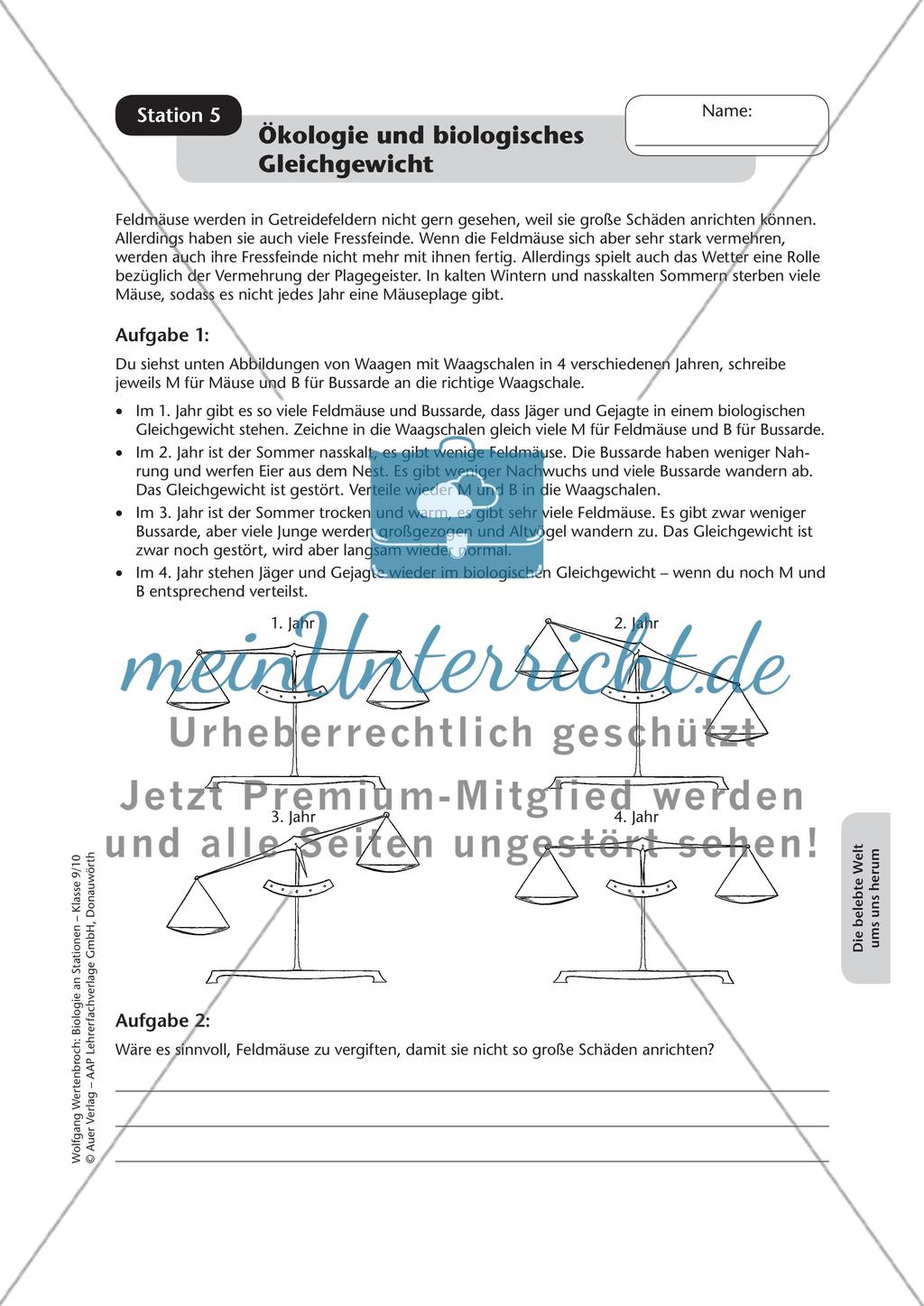 Stationsarbeit zum Thema