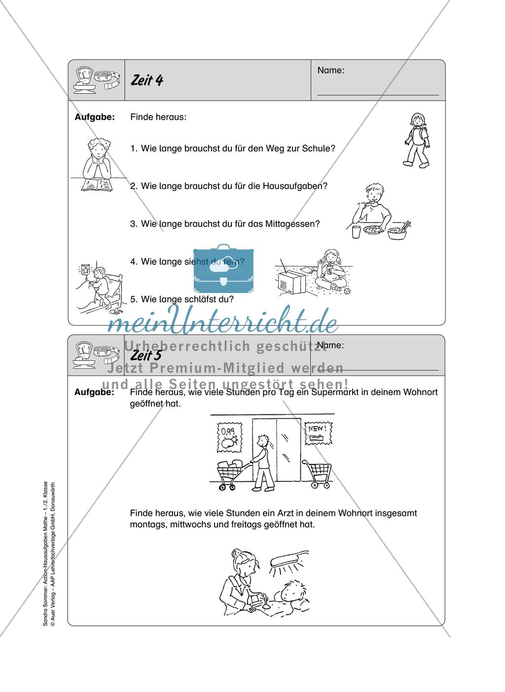 Action-Hausaufgaben - Größen Preview 7