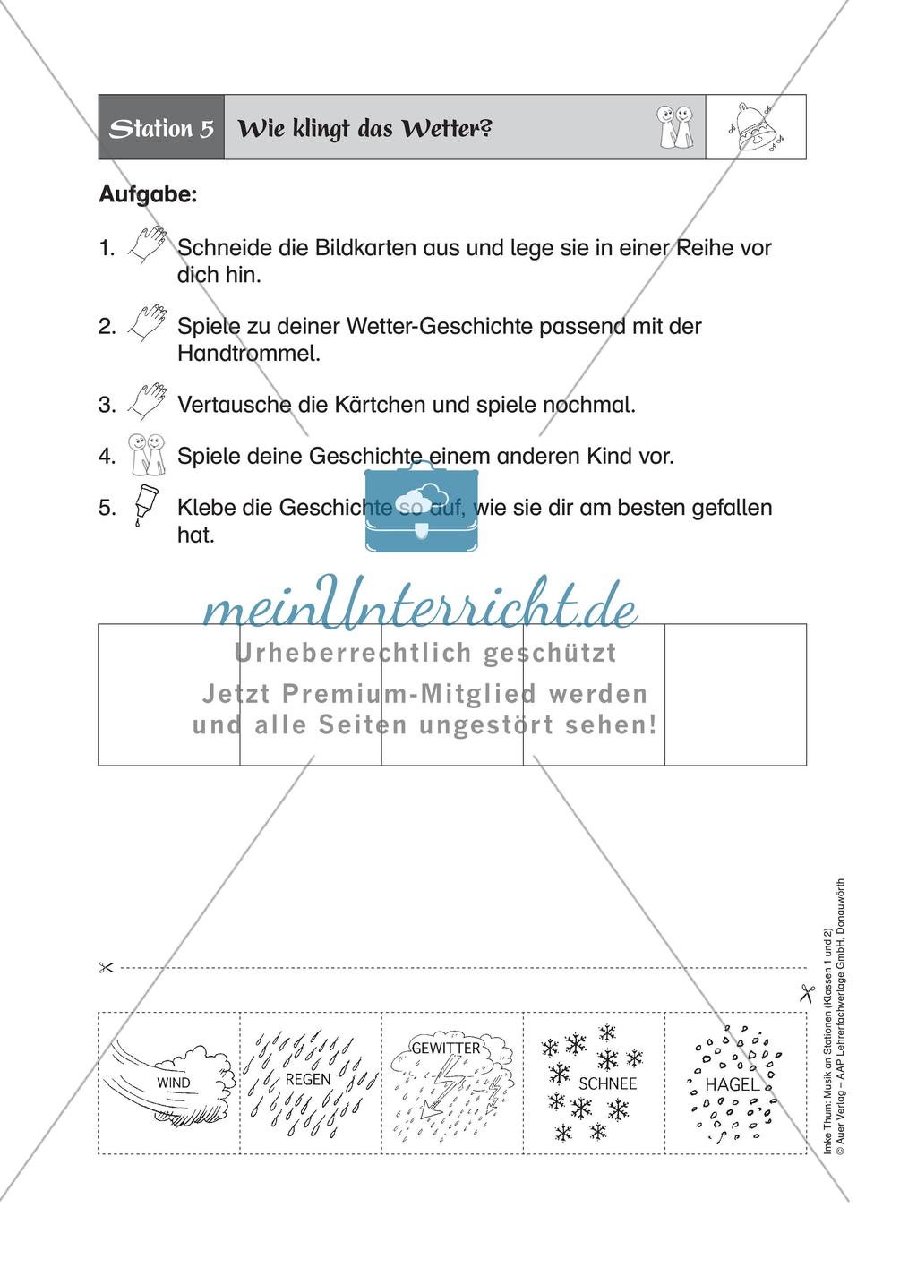 Musik an Stationen: Klänge und Geräusche Preview 10
