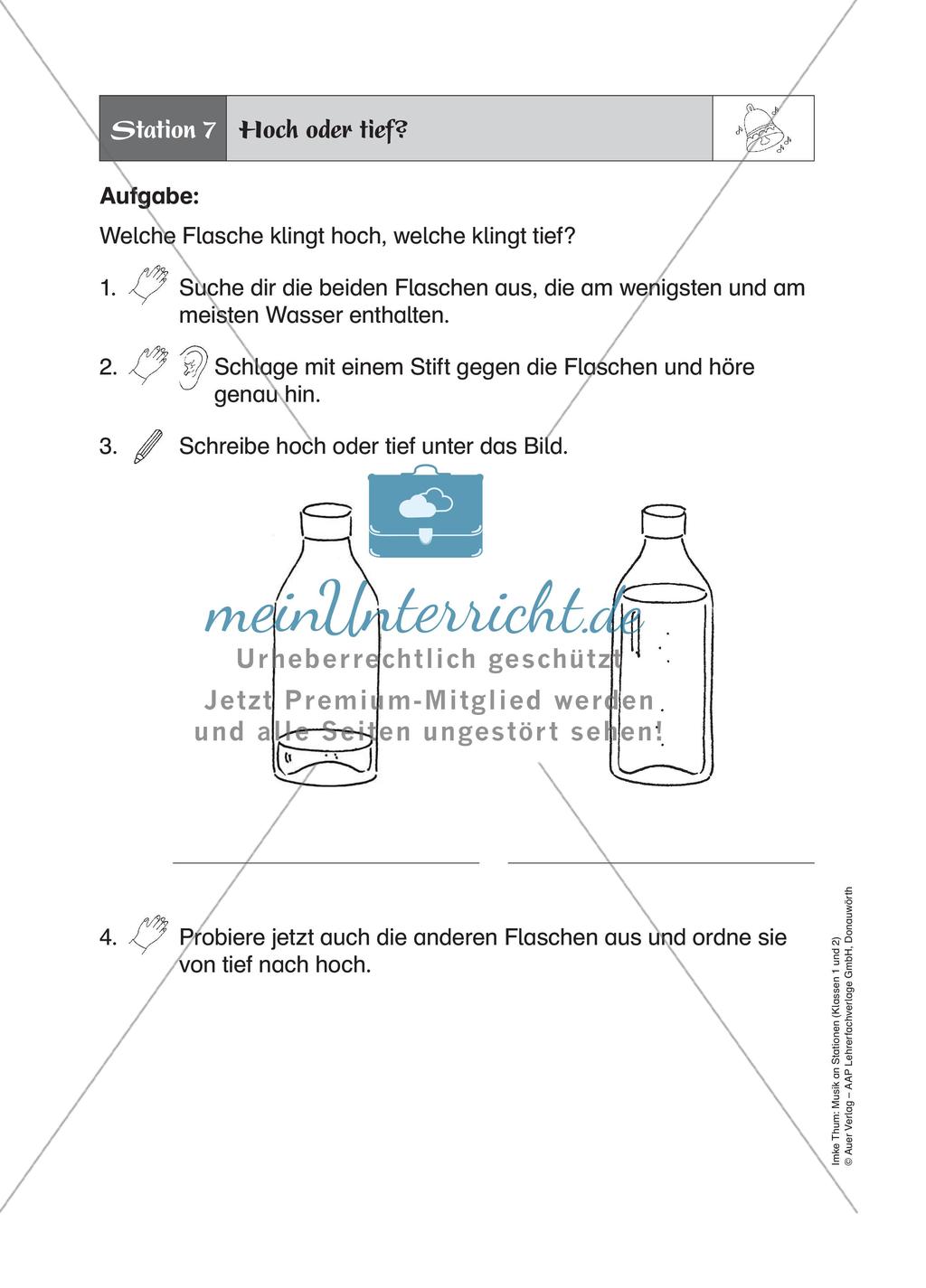 Musik an Stationen: Klänge und Geräusche Preview 12
