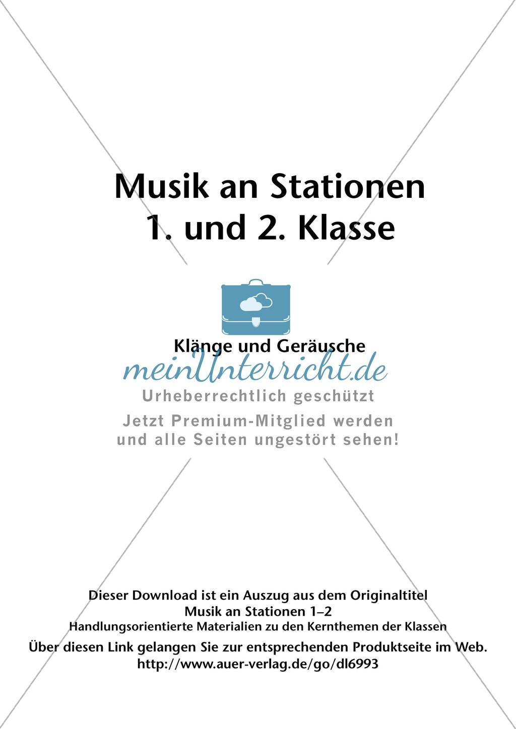 Musik an Stationen: Klänge und Geräusche Preview 2