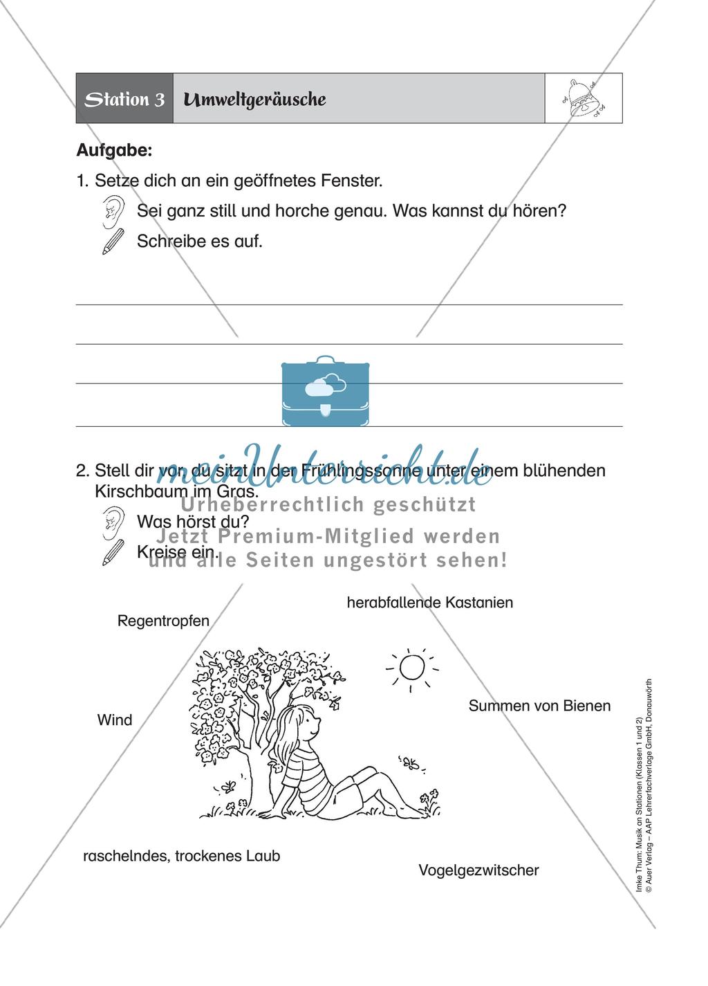 Musik an Stationen: Klänge und Geräusche Preview 8