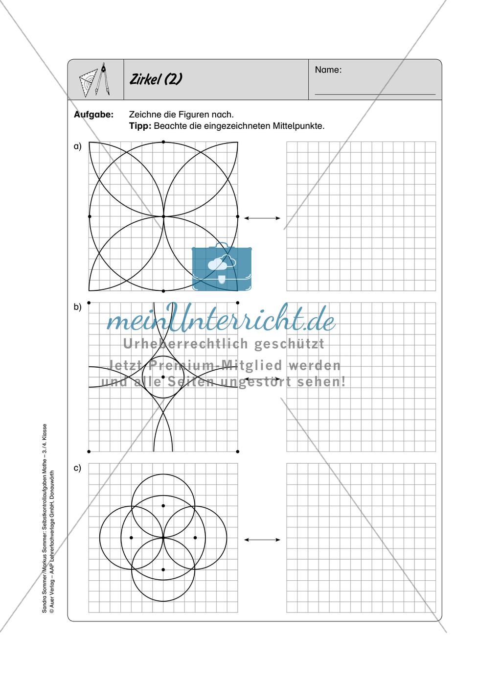 Selbstkontrollaufgaben - Geometrie Preview 12