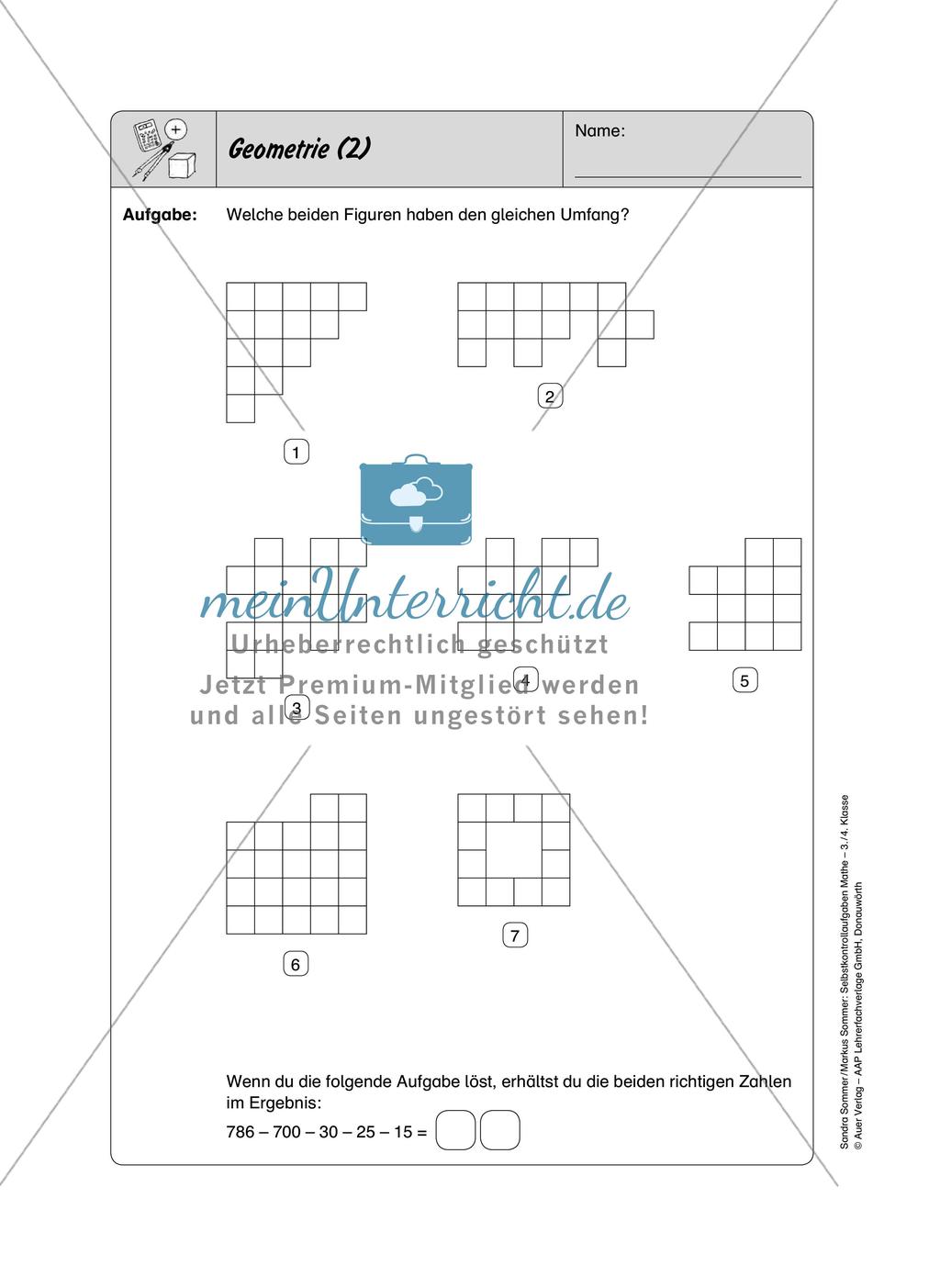 Selbstkontrollaufgaben Mathematik - Gemischte Übungen Preview 14