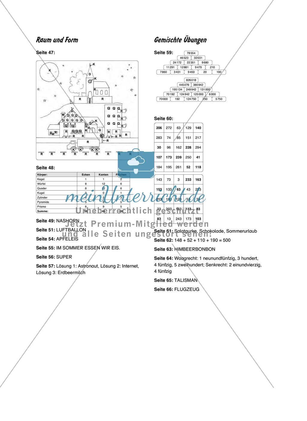 Selbstkontrollaufgaben Mathematik - Gemischte Übungen Preview 15