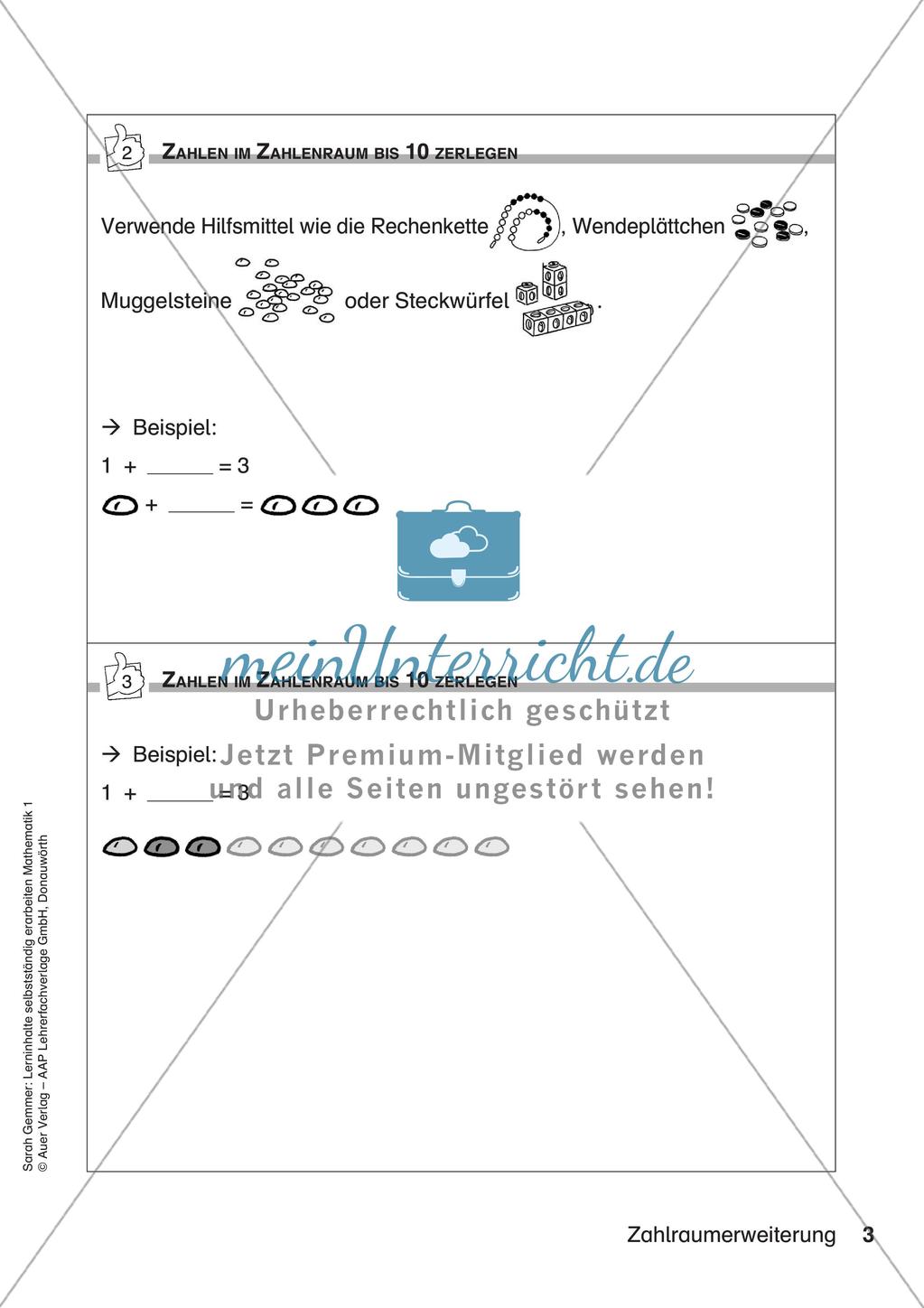 Lerninhalte selbstständig erarbeiten - Zahlraumerweiterung Preview 5
